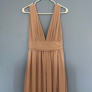 V neck goddess dress